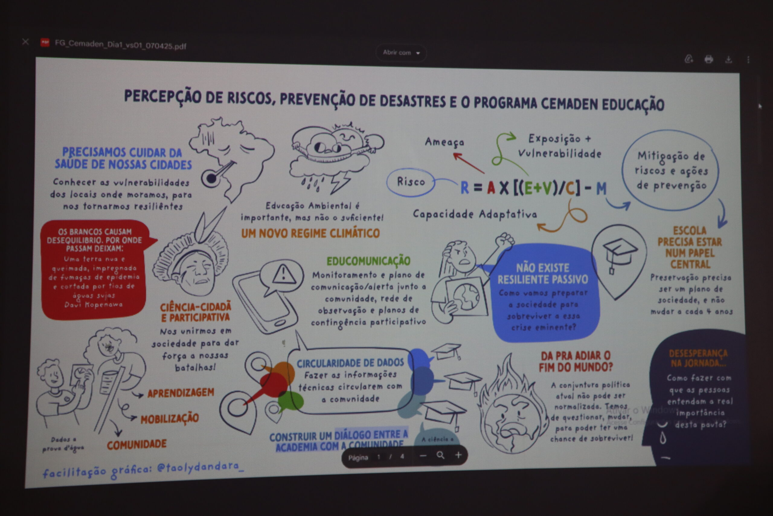Encontro fortalece a resiliência comunitária e a educação ambiental climática