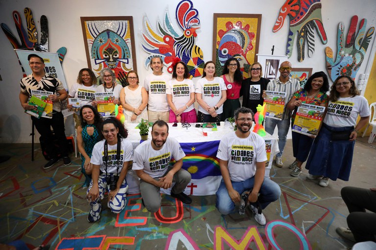 A Campanha nacional #AprenderParaPrevenir: Cidades sem Risco chega em Pernambuco com presença da ministra e de pessoas das comunidades