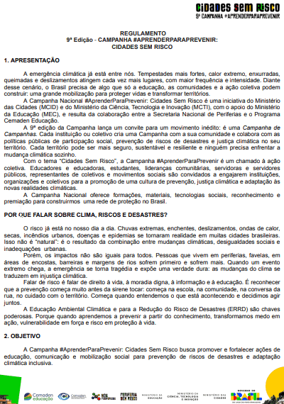 Regulamento da Campanha