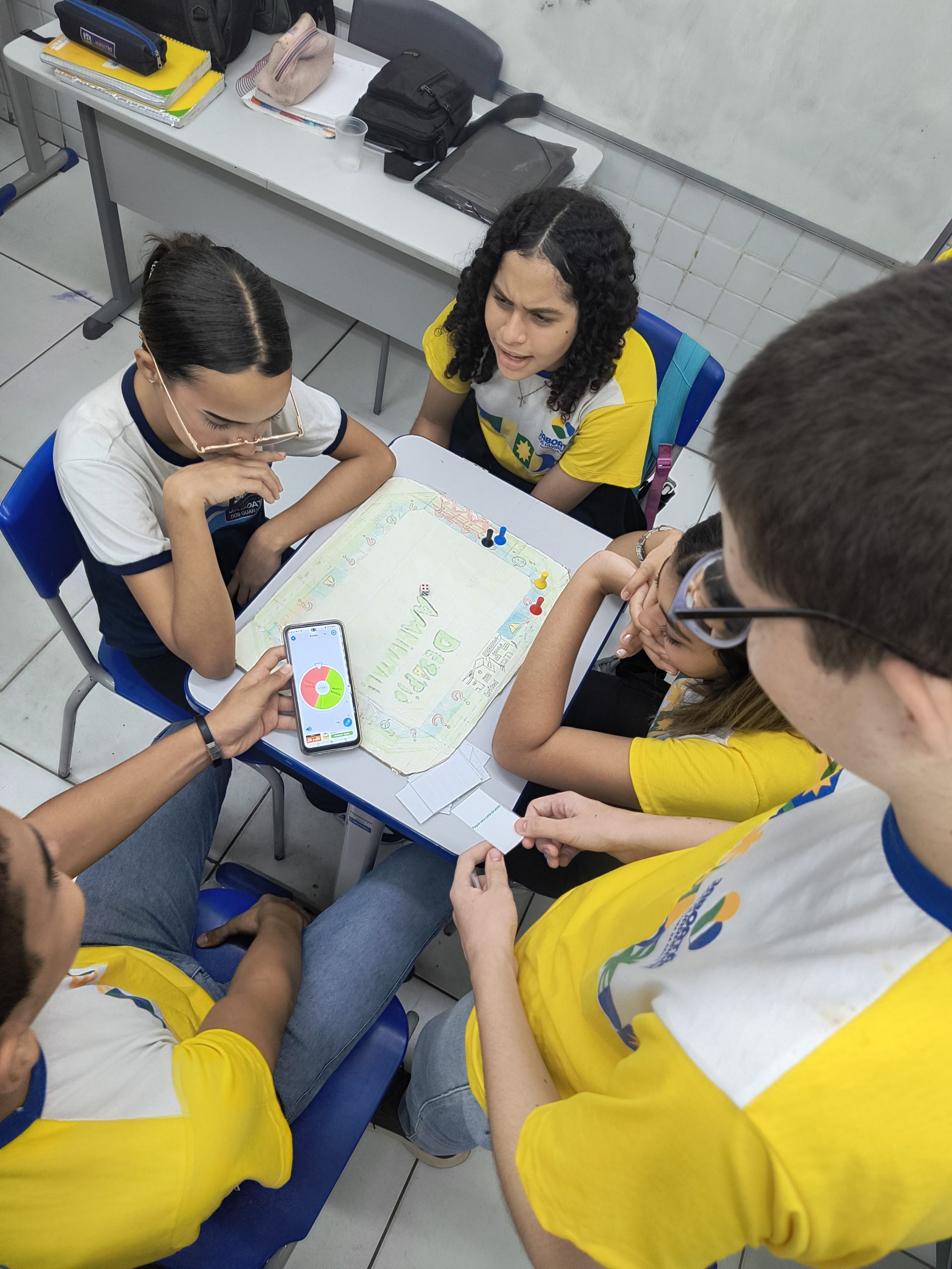 Aplicação dos jogos nas turmas do ensino fundamental 2