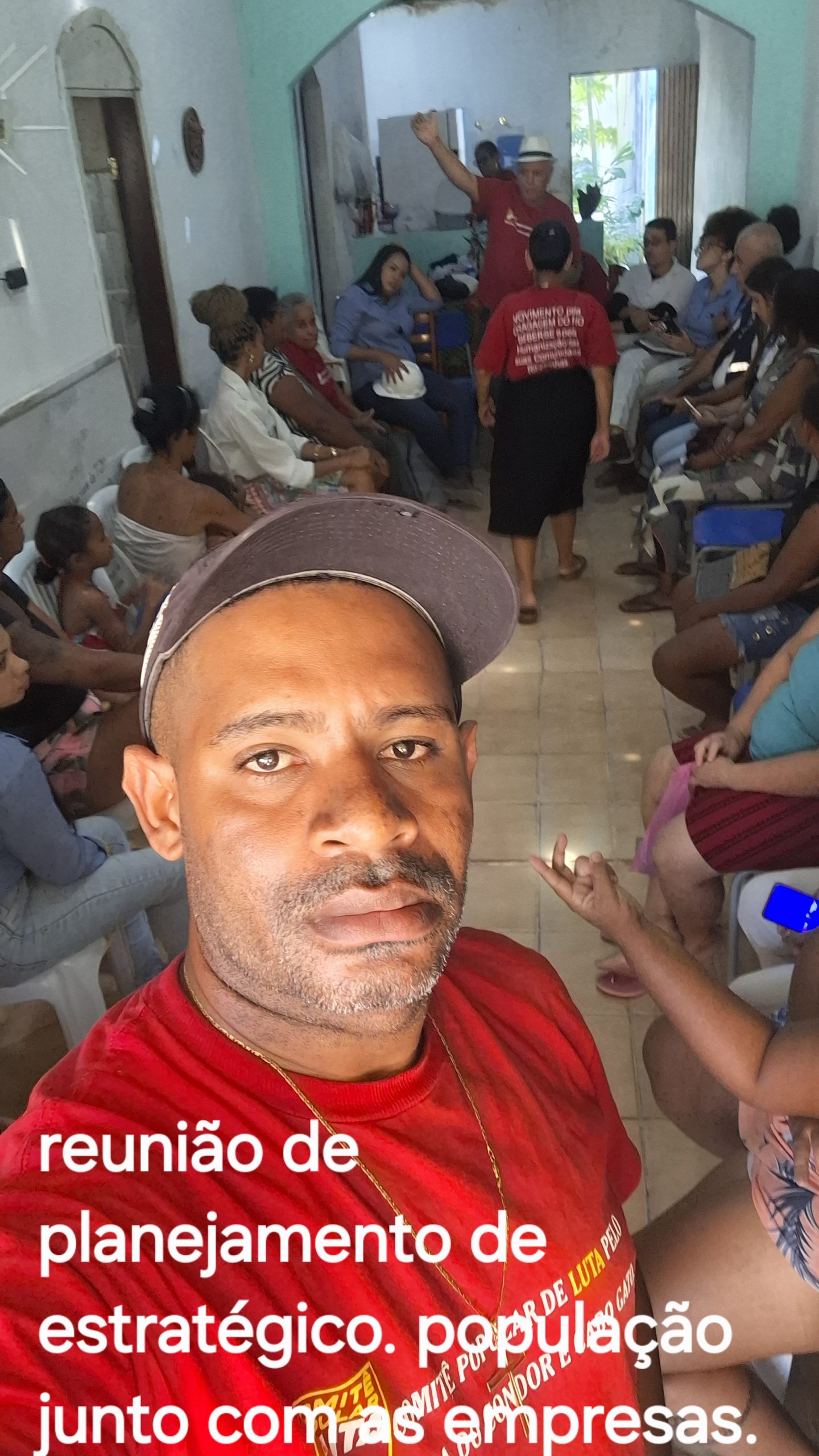 Reunião com os moradores e membros do comiter popular..