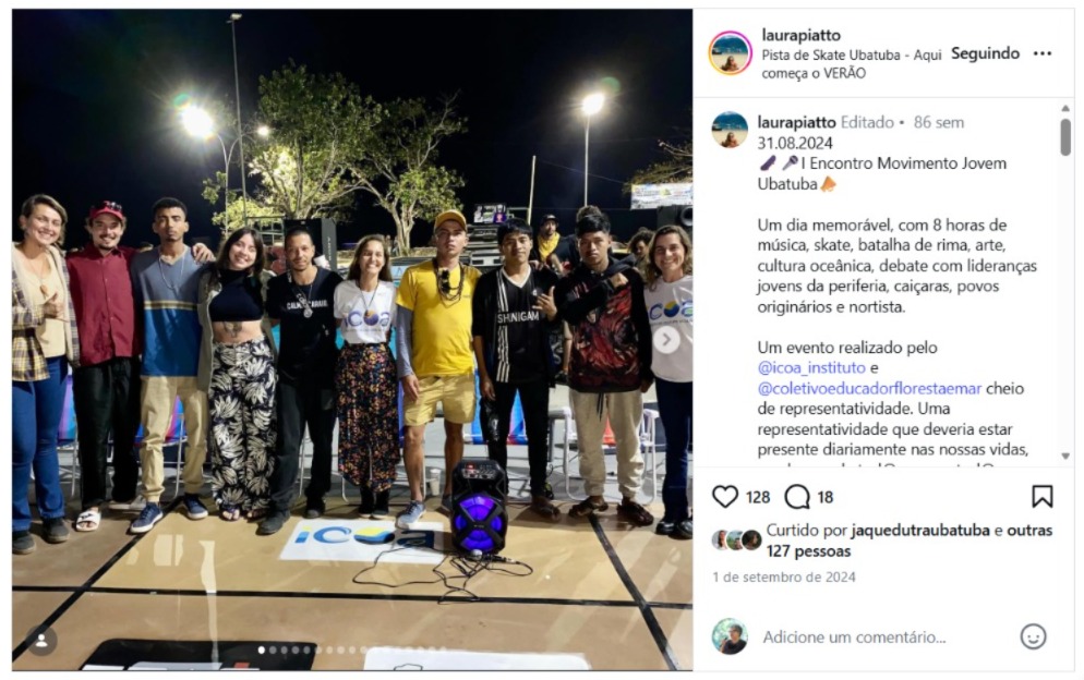 Atividade realizada em parceria com o Coletivo Educador Floresta Mar
