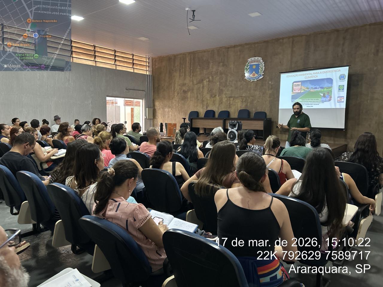 Encontro de capacitação de professores da rede Municipal