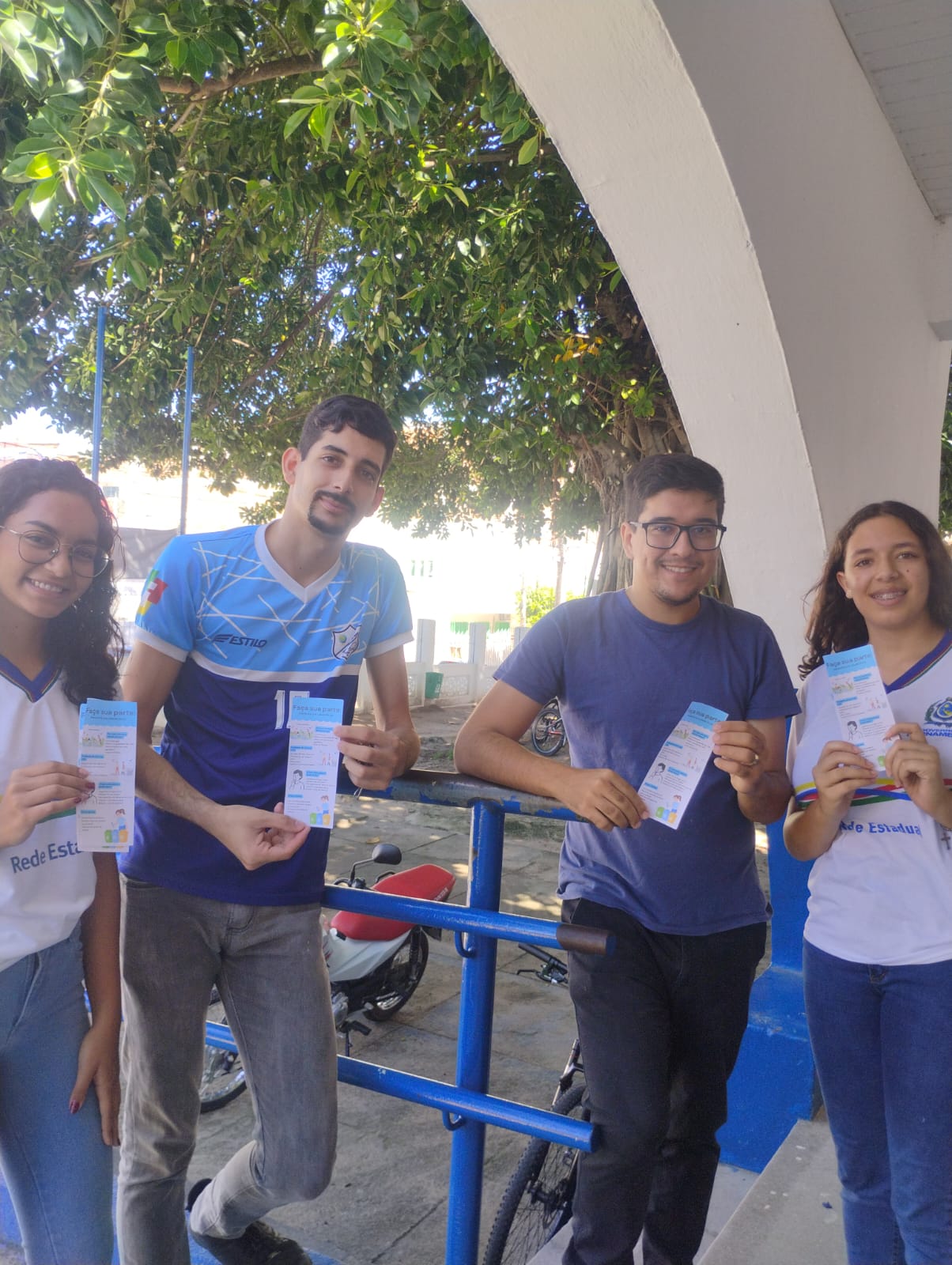 Falando sobre a campanha com a comunidade escolar