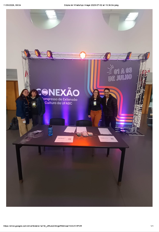 Grupo organizador fases I e II: palestra objetivos AdaptaABC Paulista e Emergência Climática no Conexão/UFABC