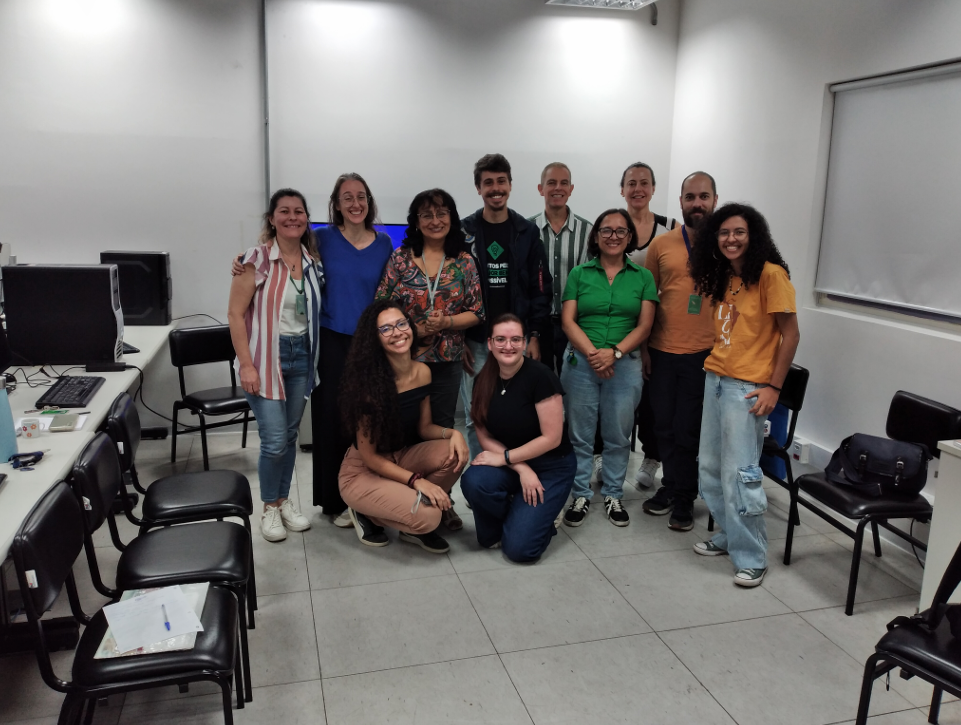 Membros Adapta ABC lente Climática. Reunião de abertura 2026. Apresentação de estratégias.