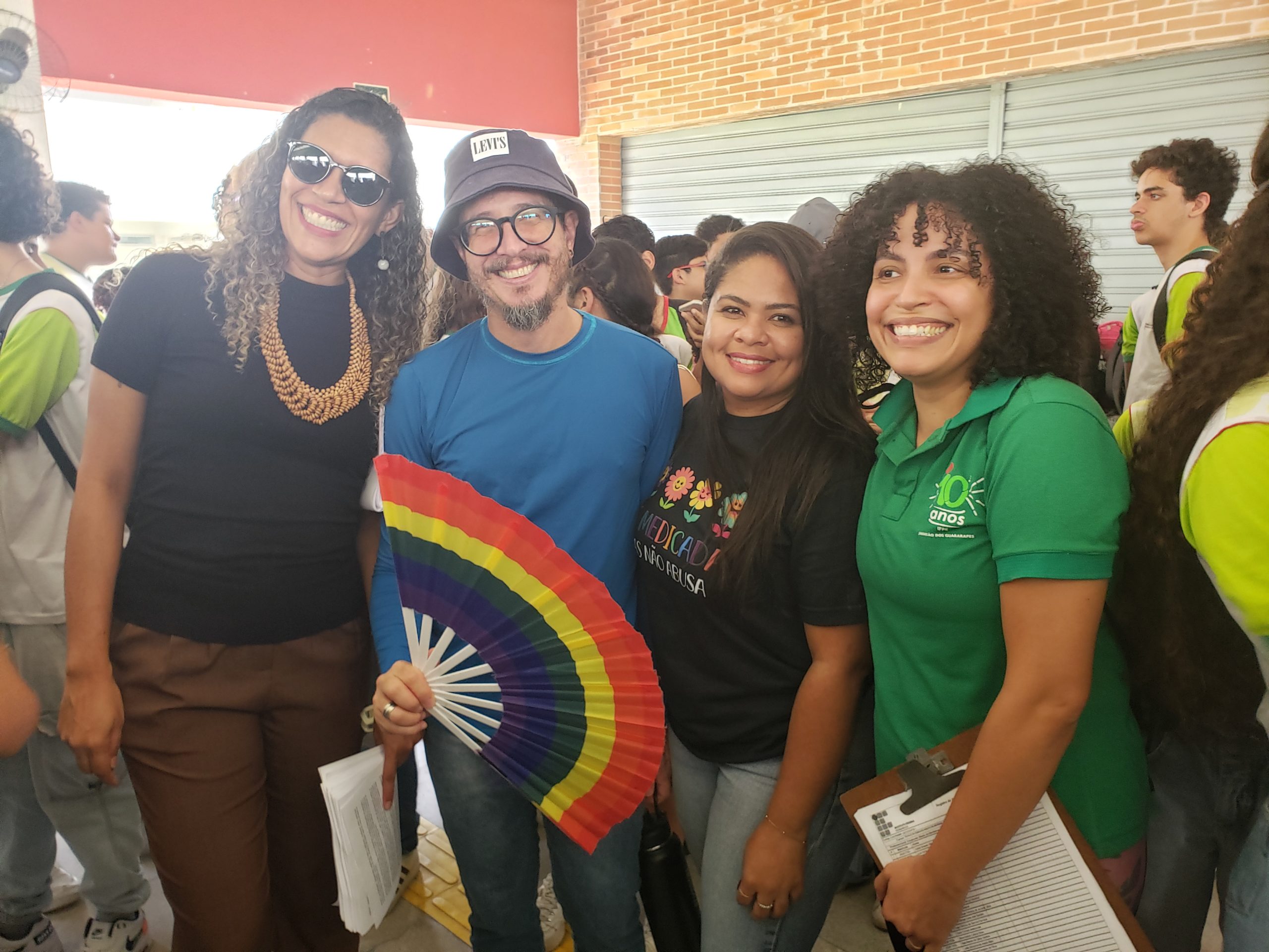 Da esquerda para direita: professores Aline, Juarez, Moisa e Emmanuelle