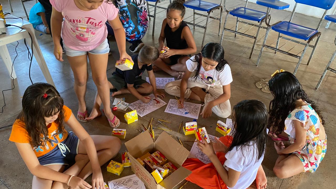 Algumas Crianças do SCFV do CRAS Catão de Itapajé