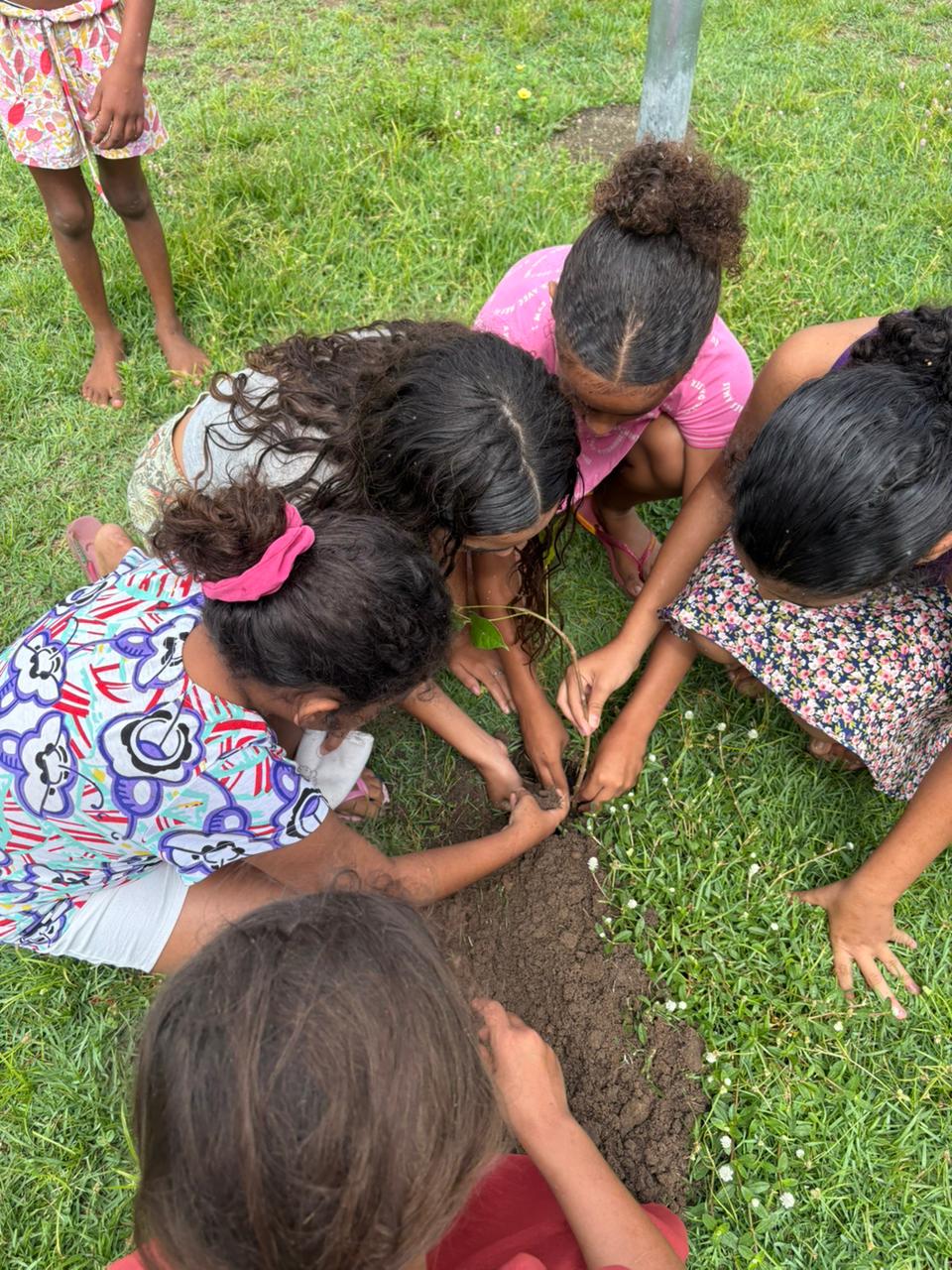 PLANTIO DE NATIVOS COM AS CRIANÇAS DO SCFV