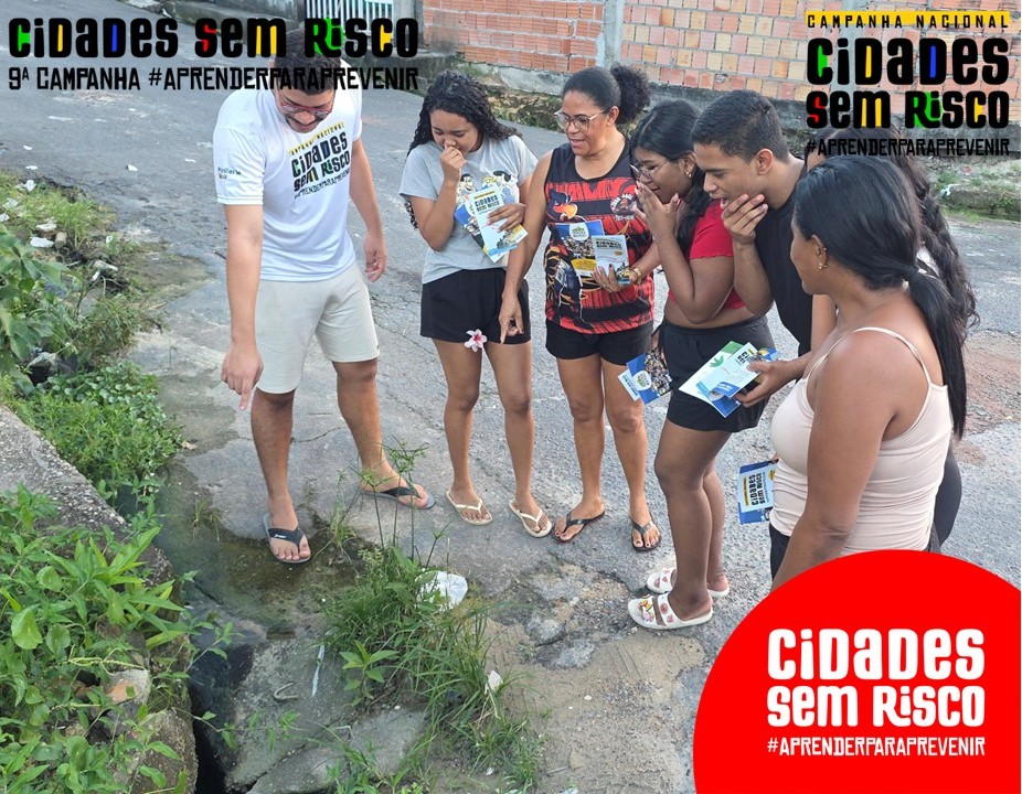 Caminhada para identificação de riscos a inundação