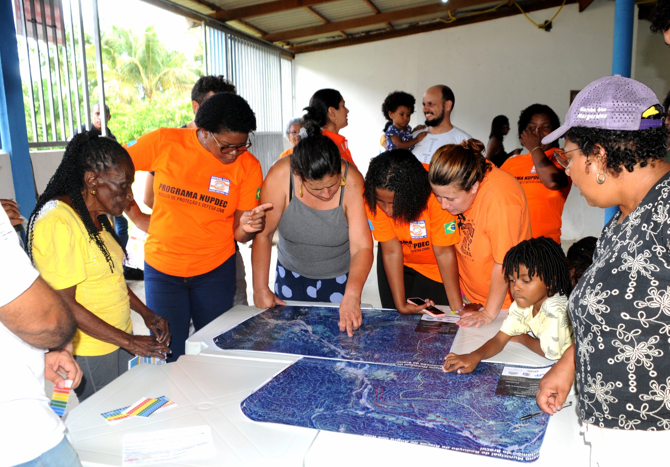 Mapeamento participativo do PMRR com o NUPDEC do Quilombo do Bracuí em Angra dos Reis.