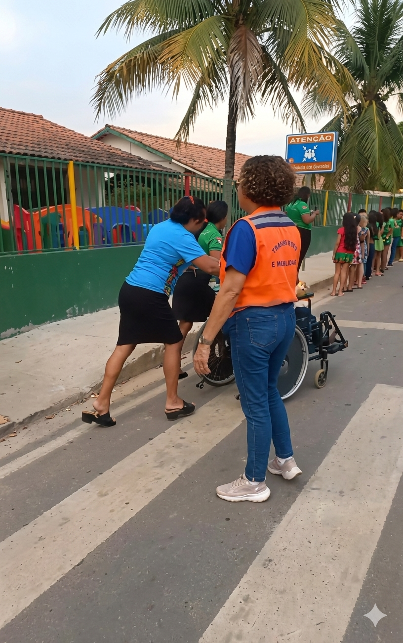 Foco em Cuidado e Cidadania -defesa civil - simulação de desastres na Escola Bairro Industrial