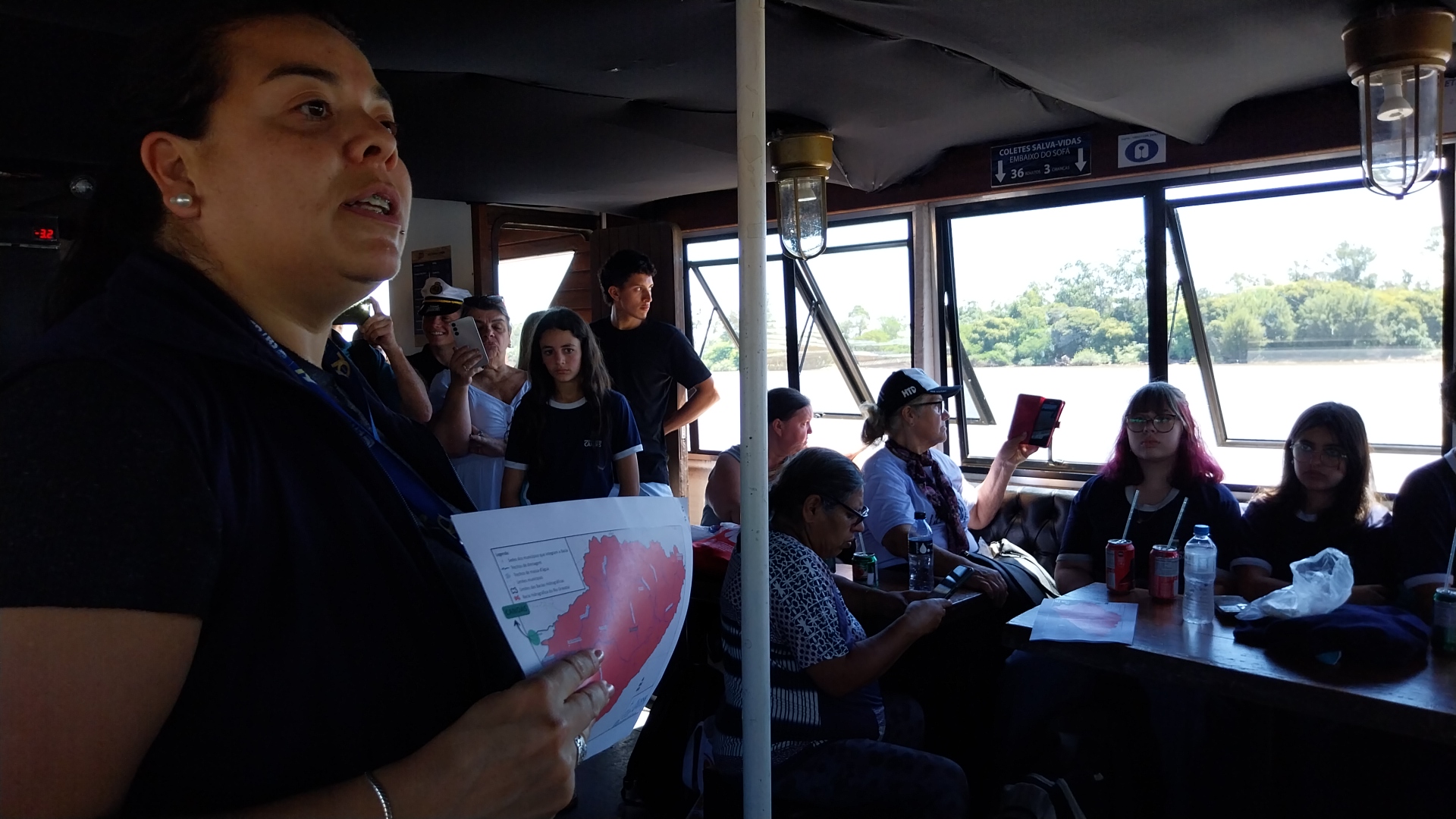 Circuito de Barco com apoio da técnica da Emater possibilitou conhecer melhor o território e identificar causas e impactos das enchentes