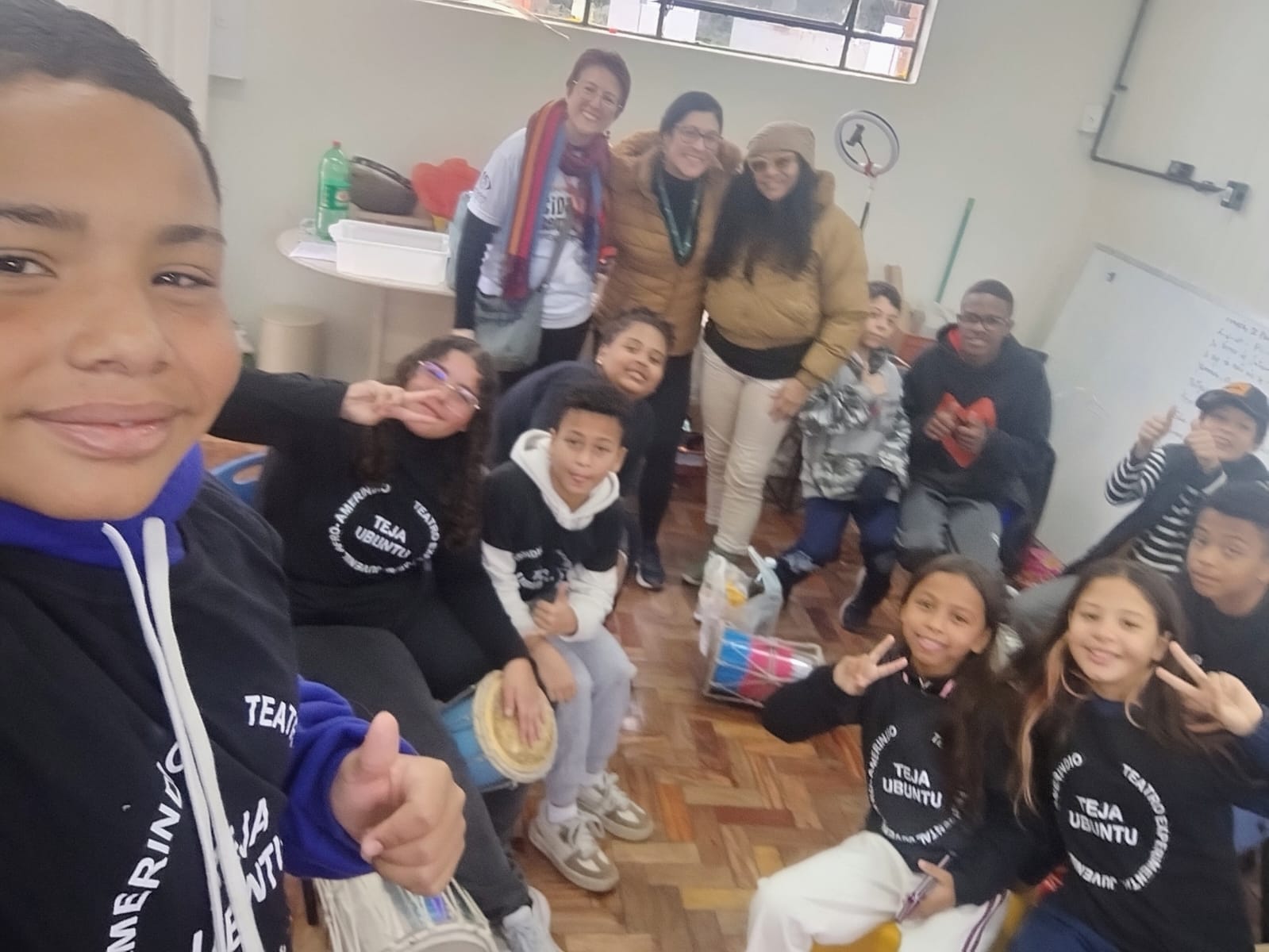 Estudantes da EMEF Nossa Senhora de Fátima