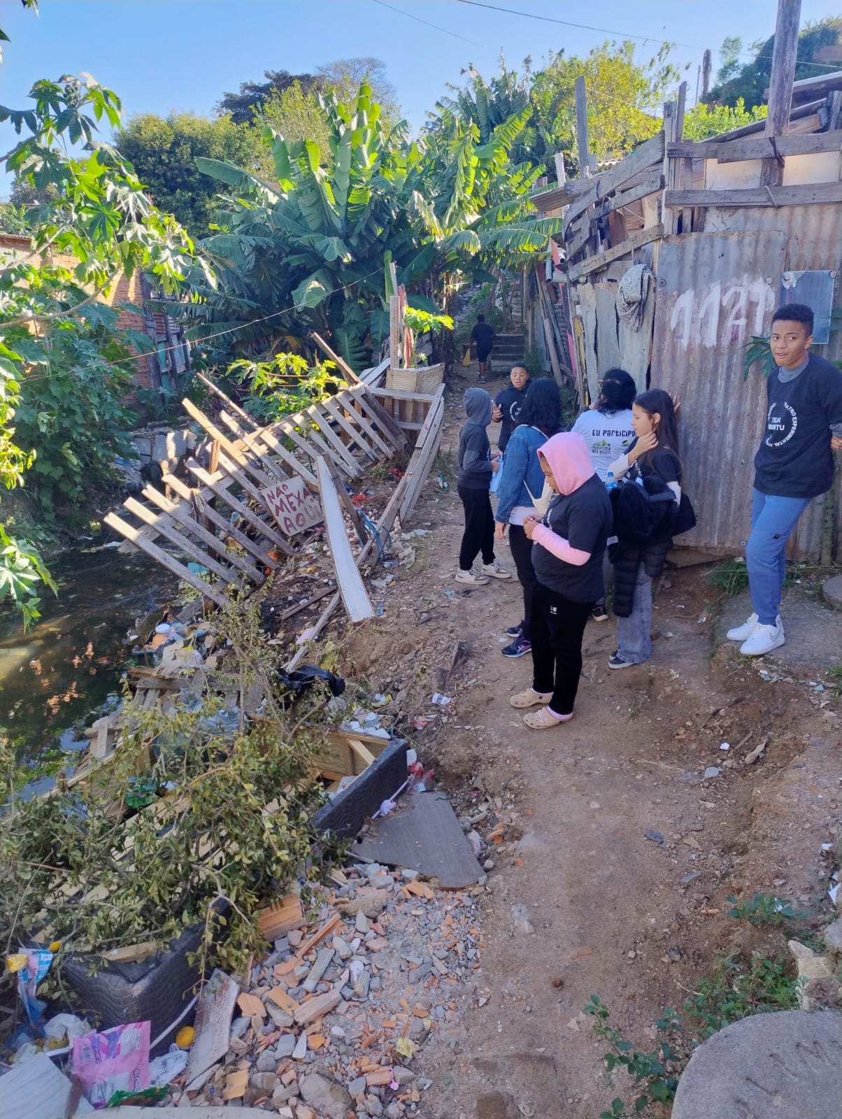 Caminhadas de sensibilização com a turma da EMEF Nossa Senhora de Fátima
