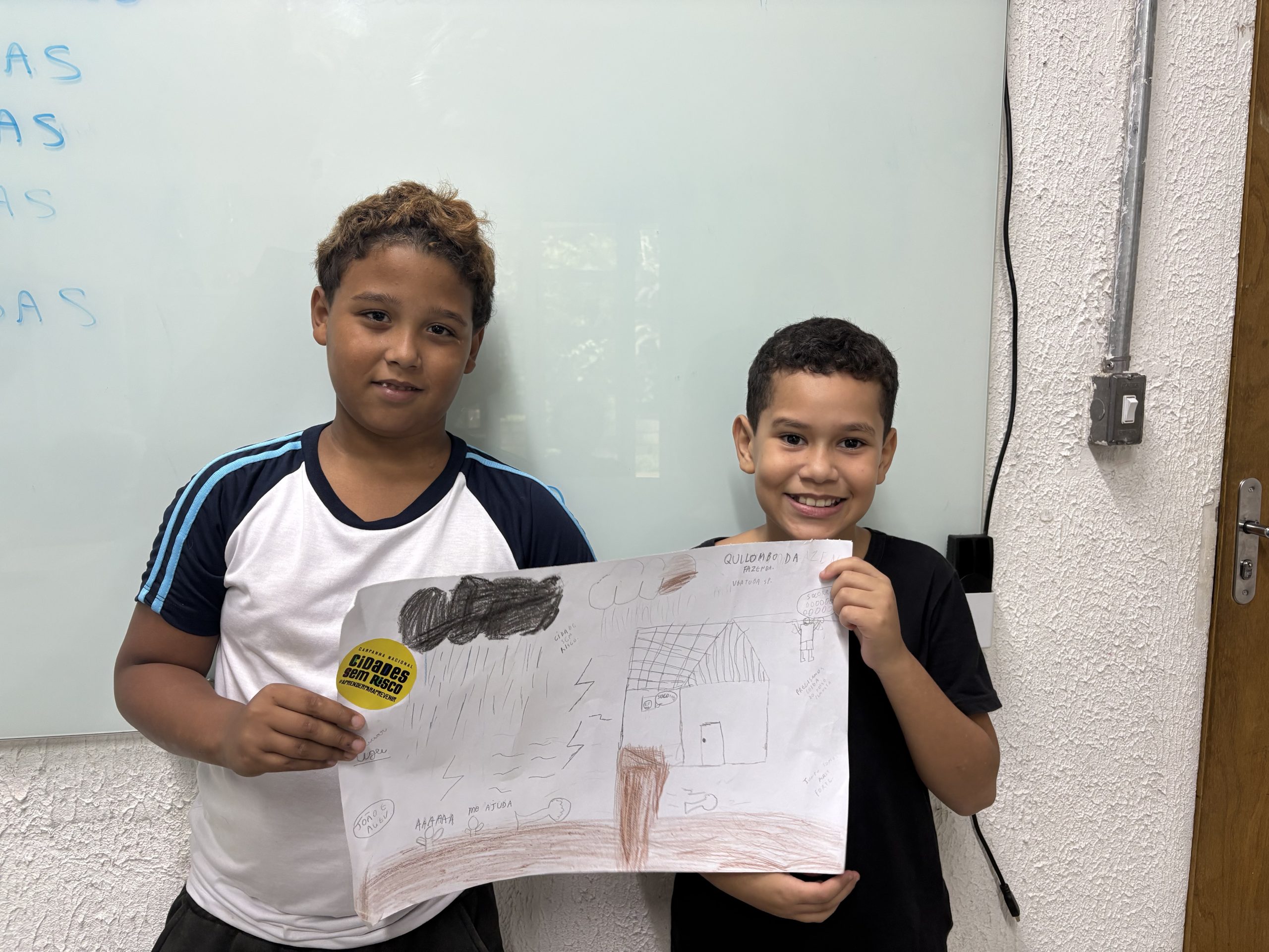 Alunos mostrando, suas propostas.