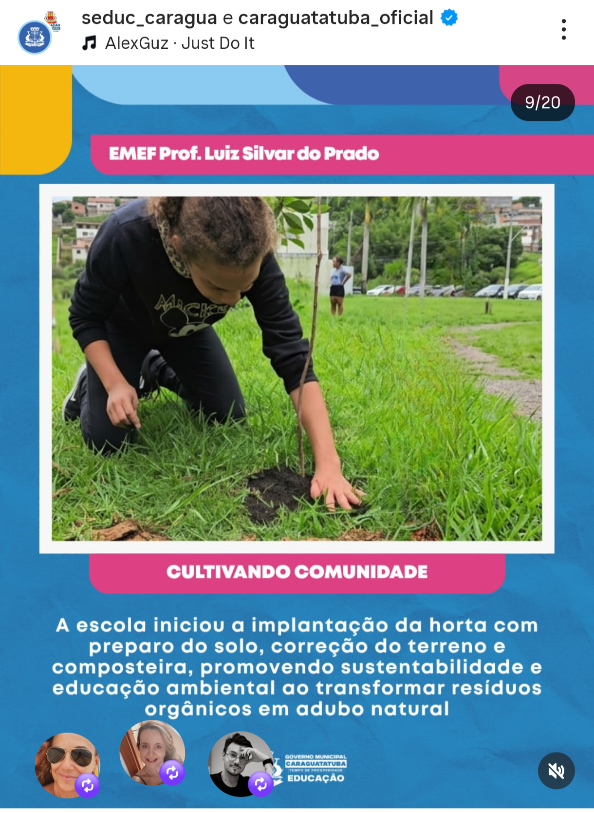 reportagem redes sociais oficiais do município