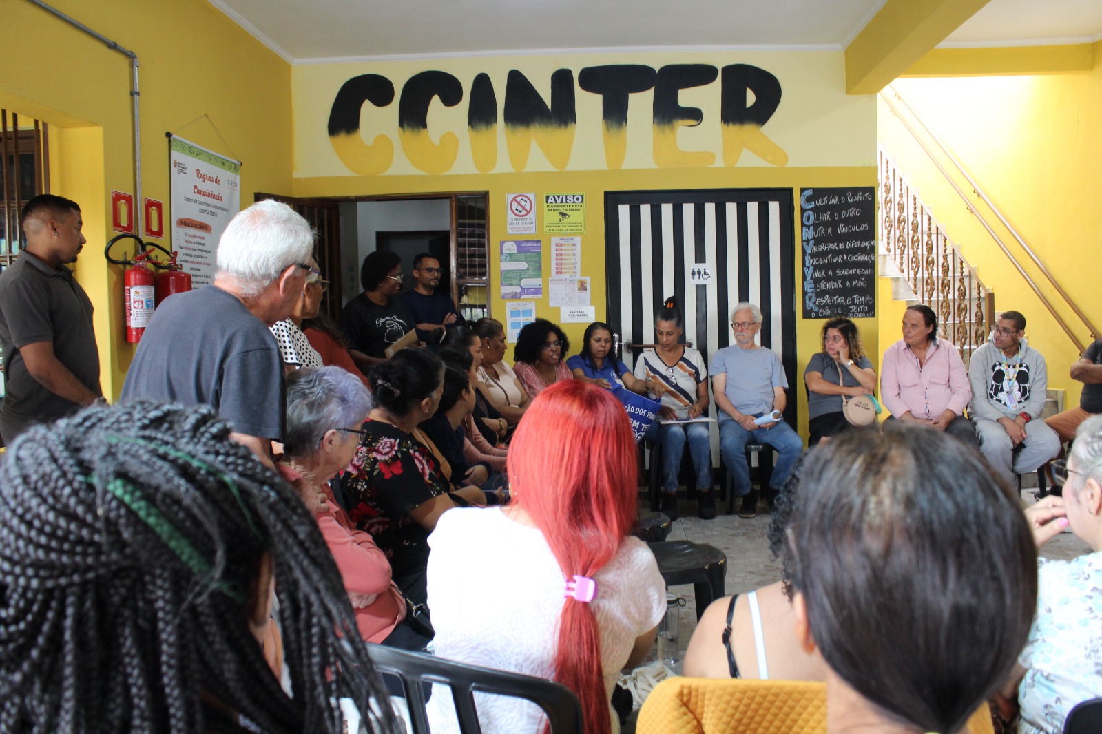 Parte da roda de conversa