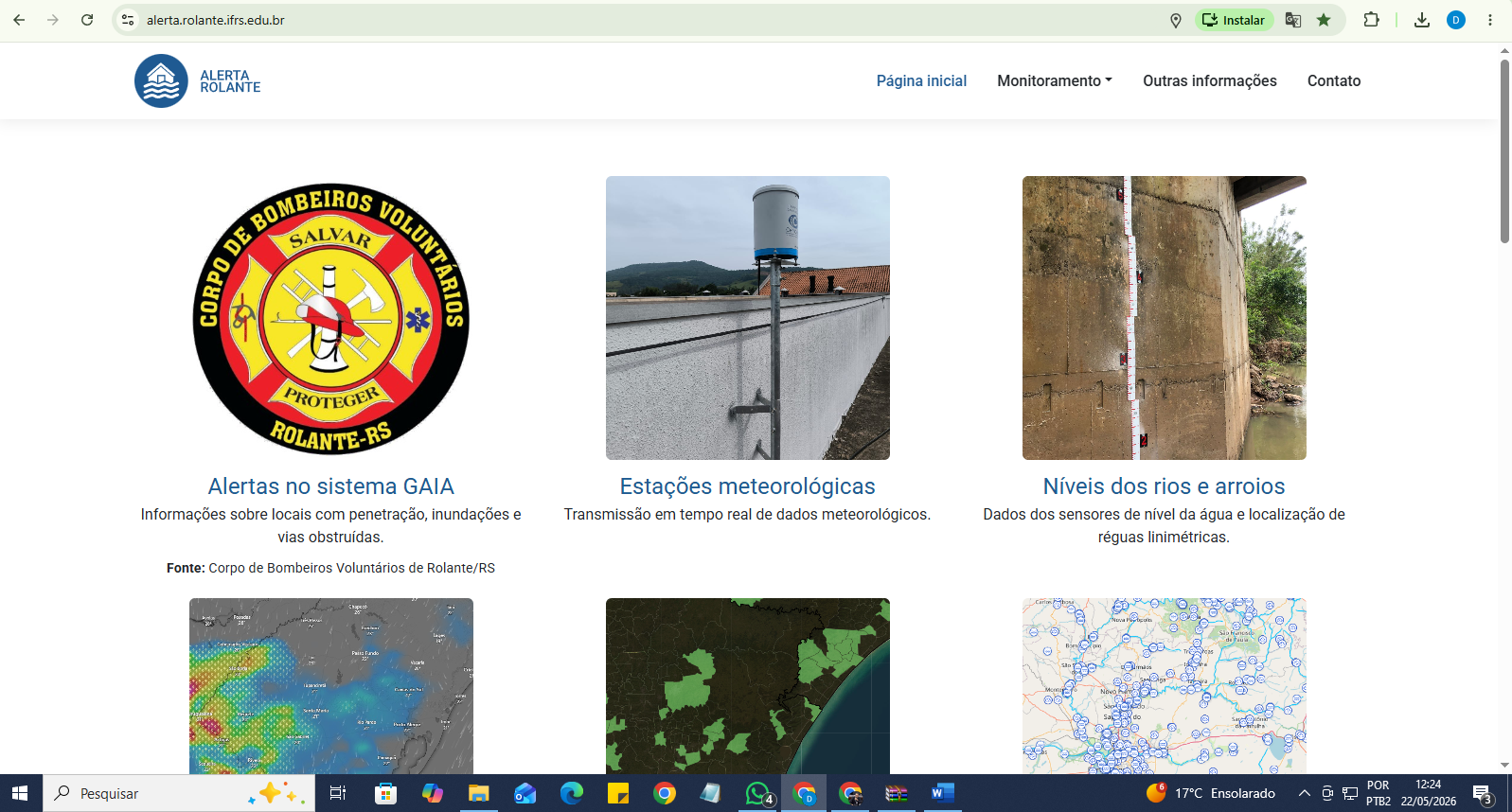 Site Alerta Rolante