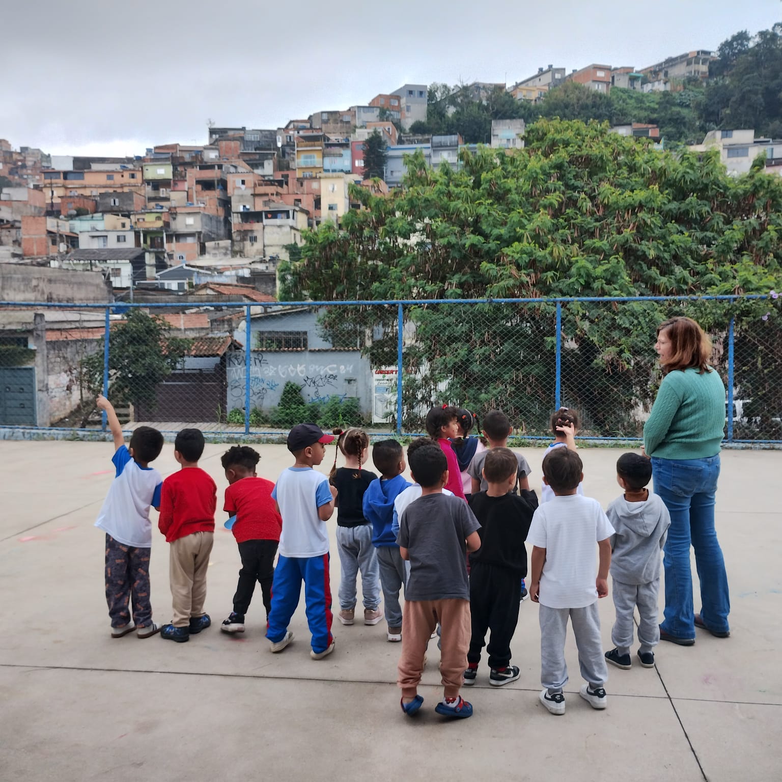Alunos da Educação Infantil