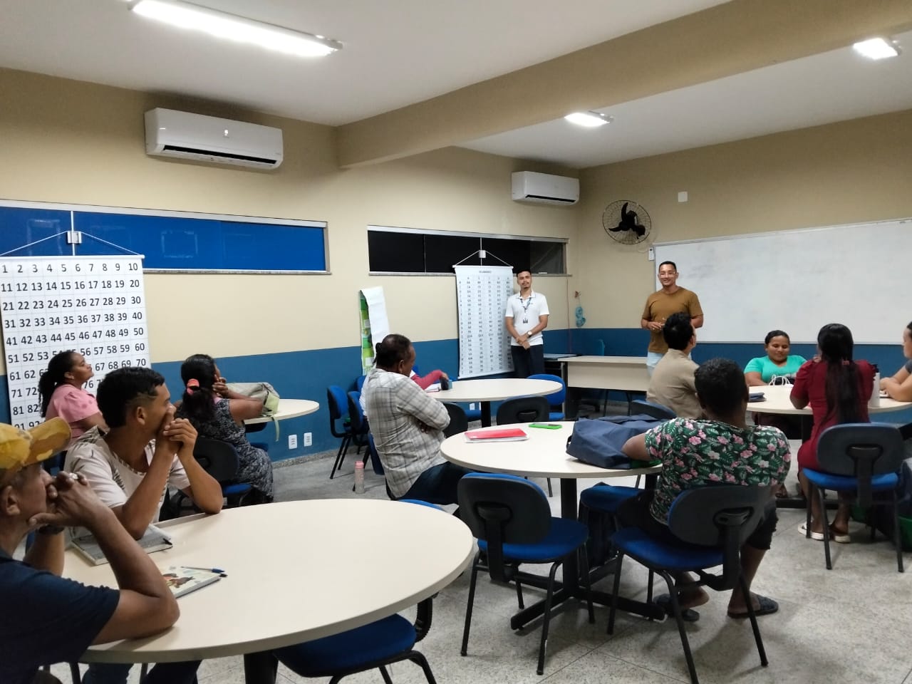 Diálogo informativo sobre os objetivos do projeto e alinhamento da campanha social
