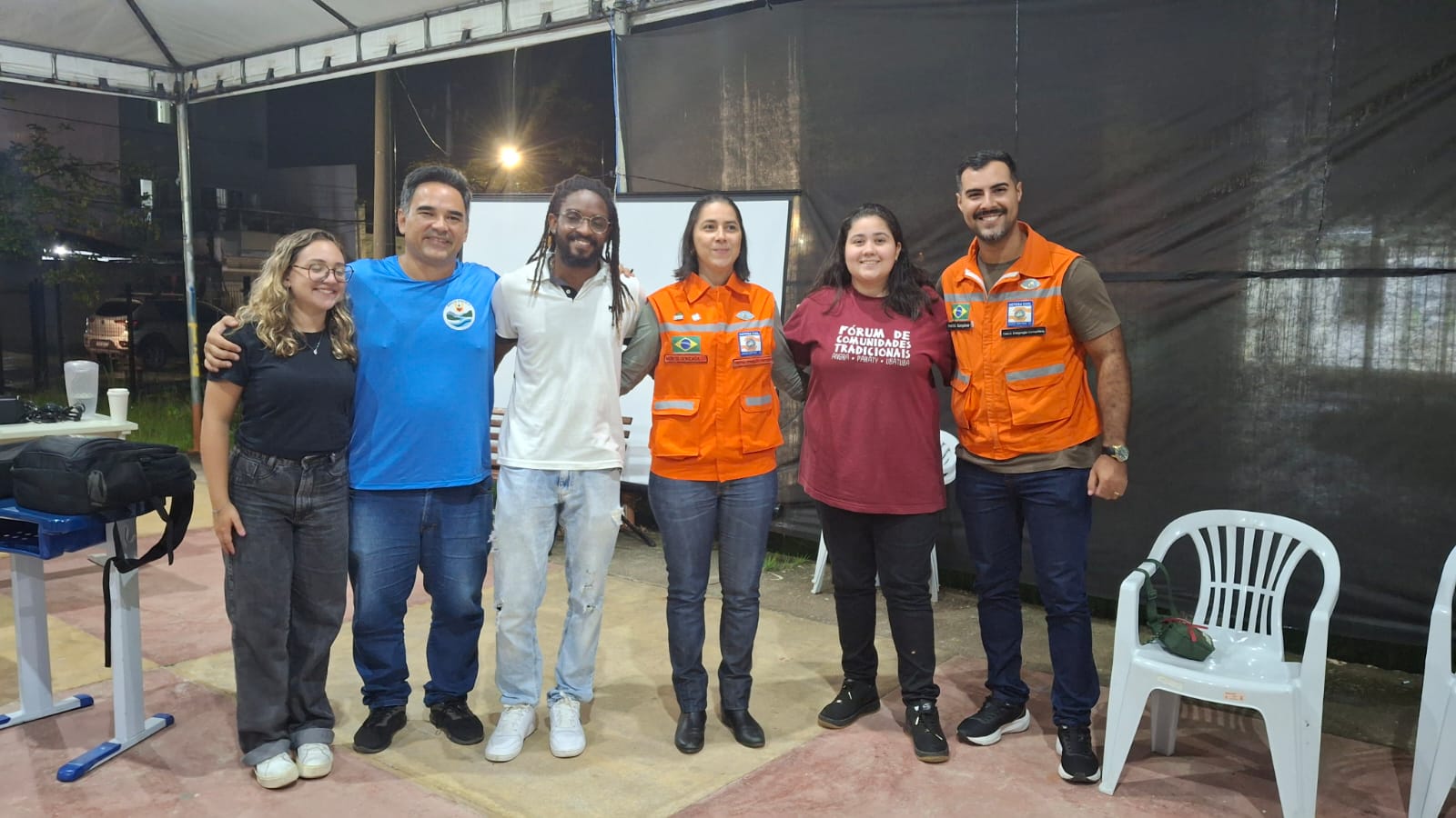 Grupo organizador do evento de lançamento da campanha