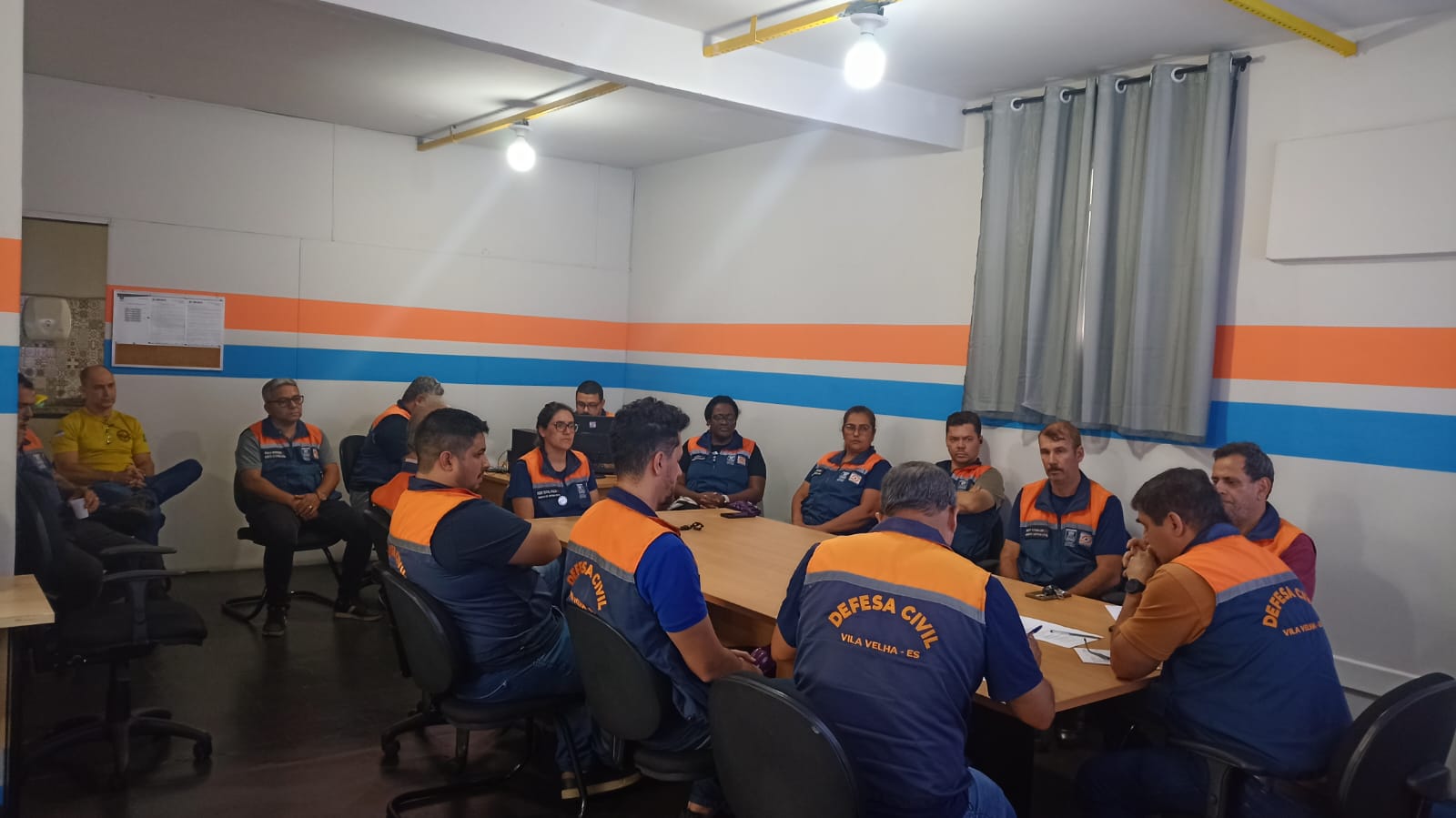 Reunião mensal com toda equipe da SEMPDEC para alinhar trabalhos