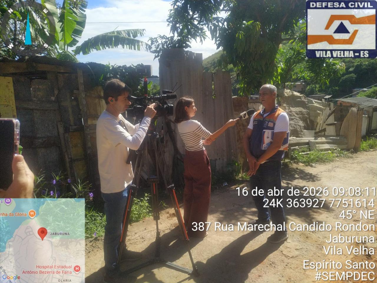 Reportagem em jornal local sobre o cadastramento 16/04/2026