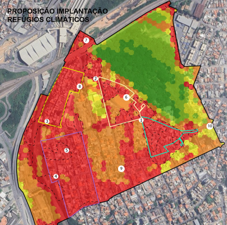Mapa gerado após os levantamentos e caminhadas no bairro São Paulo