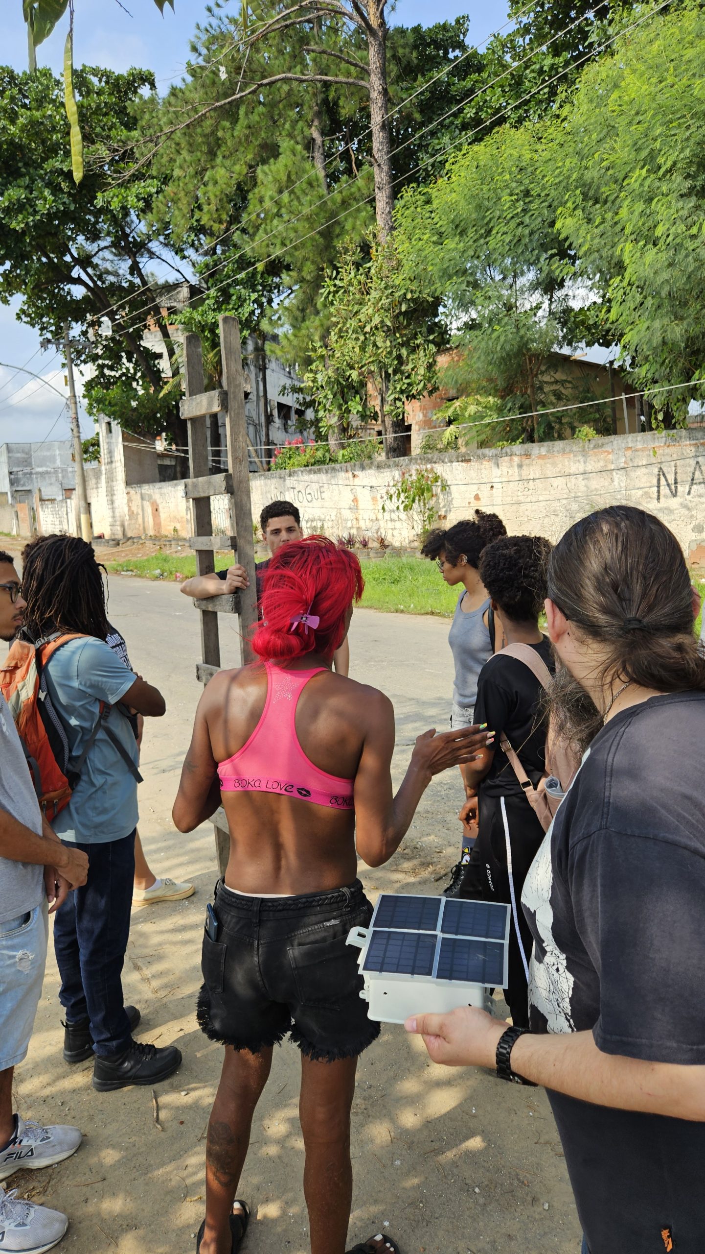 Conversa com Liderança Comunitaria nas margens do Rio Meriti