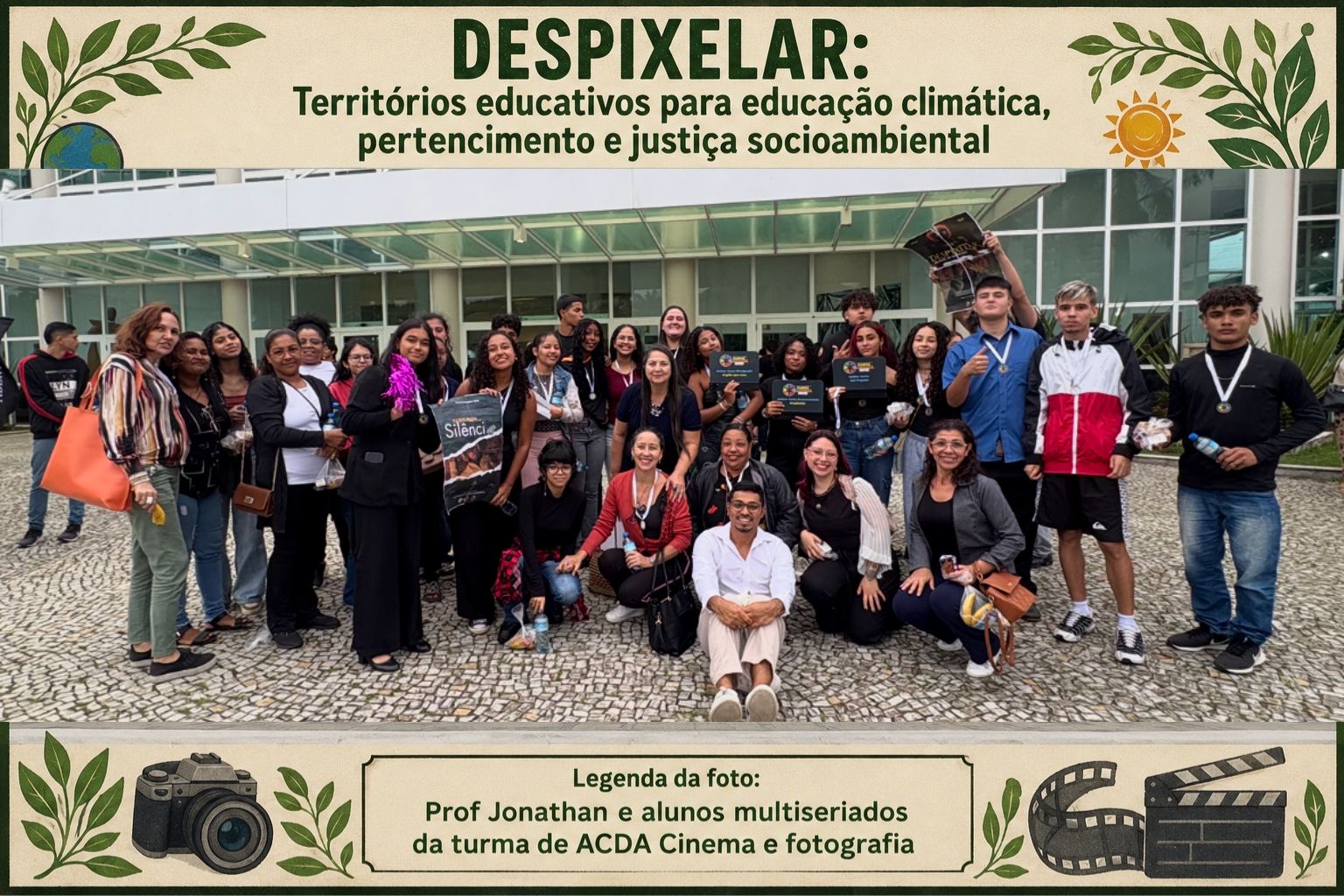 PARTICIPAÇÃO DO FESTIVAL CURTA CARAGUA 2025-COM DOCUMENTÁRIO PRODUZIDO DURANTE O PROJETO DESPIXELAR