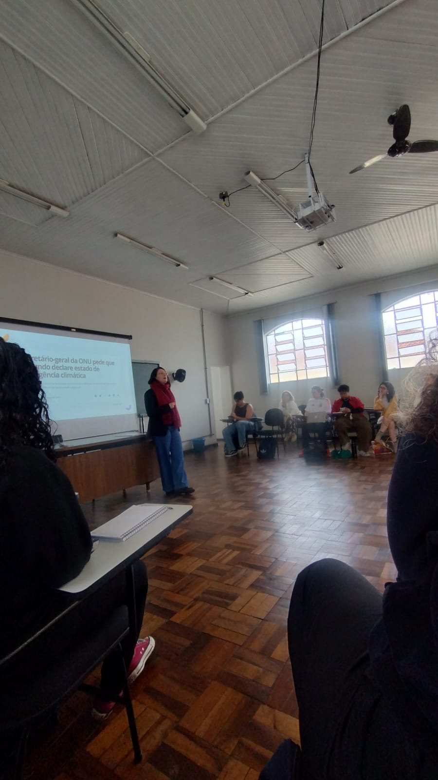 Oficina com estudantes
