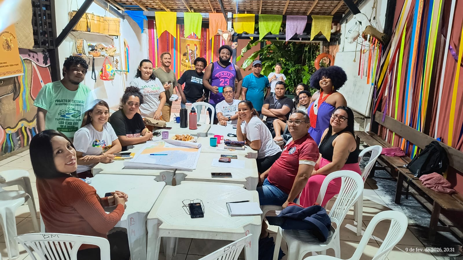 Equipe Viva Tucunduba/Coletivo Lutar Sempre em reunião