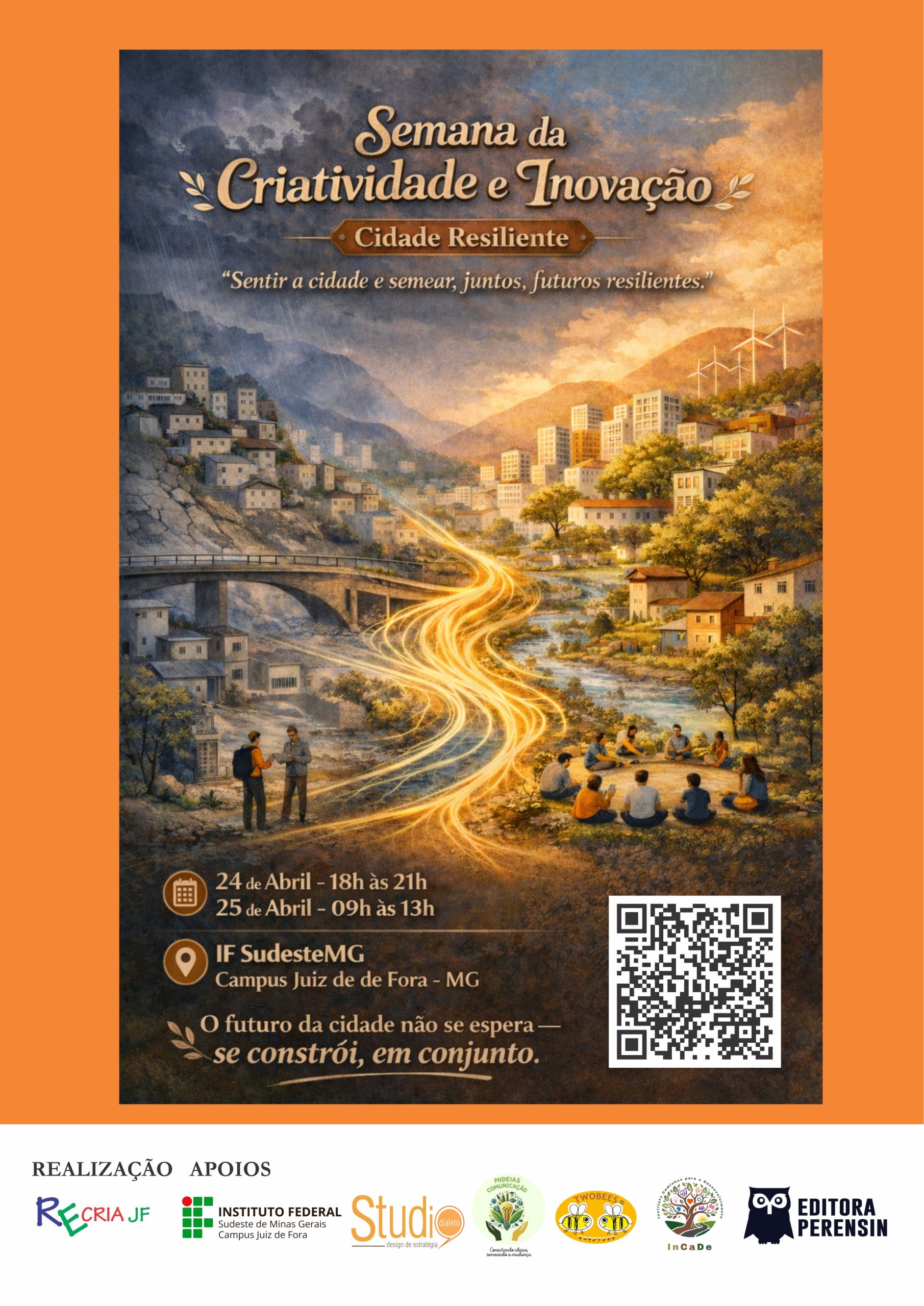 Cartaz de Chamada - Semana da Criatividade e Inovação de Juiz de Fora - MG